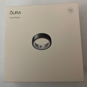 BRAND NEW OURA RING 4 - BLACK Size 10